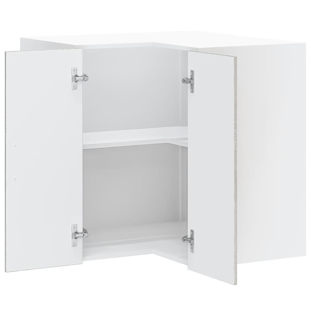 Kitchen Wall Corner Cabinet "Porto" Grey Sonoma Engineered Wood